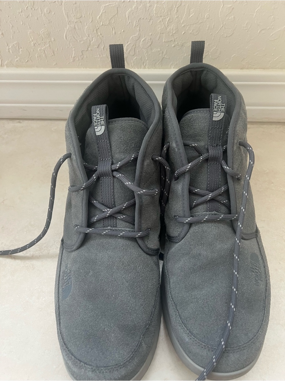 The North Face Men's Charcoal Grey Suede Chukka Boots